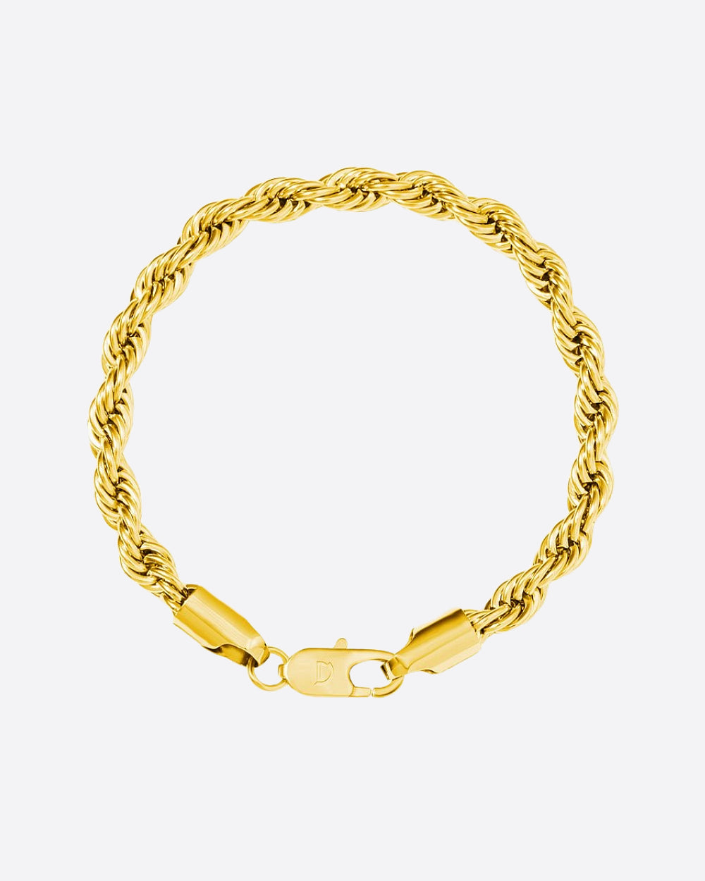 CLEAN ROPE BRACELET. - 6MM 18K GOLD