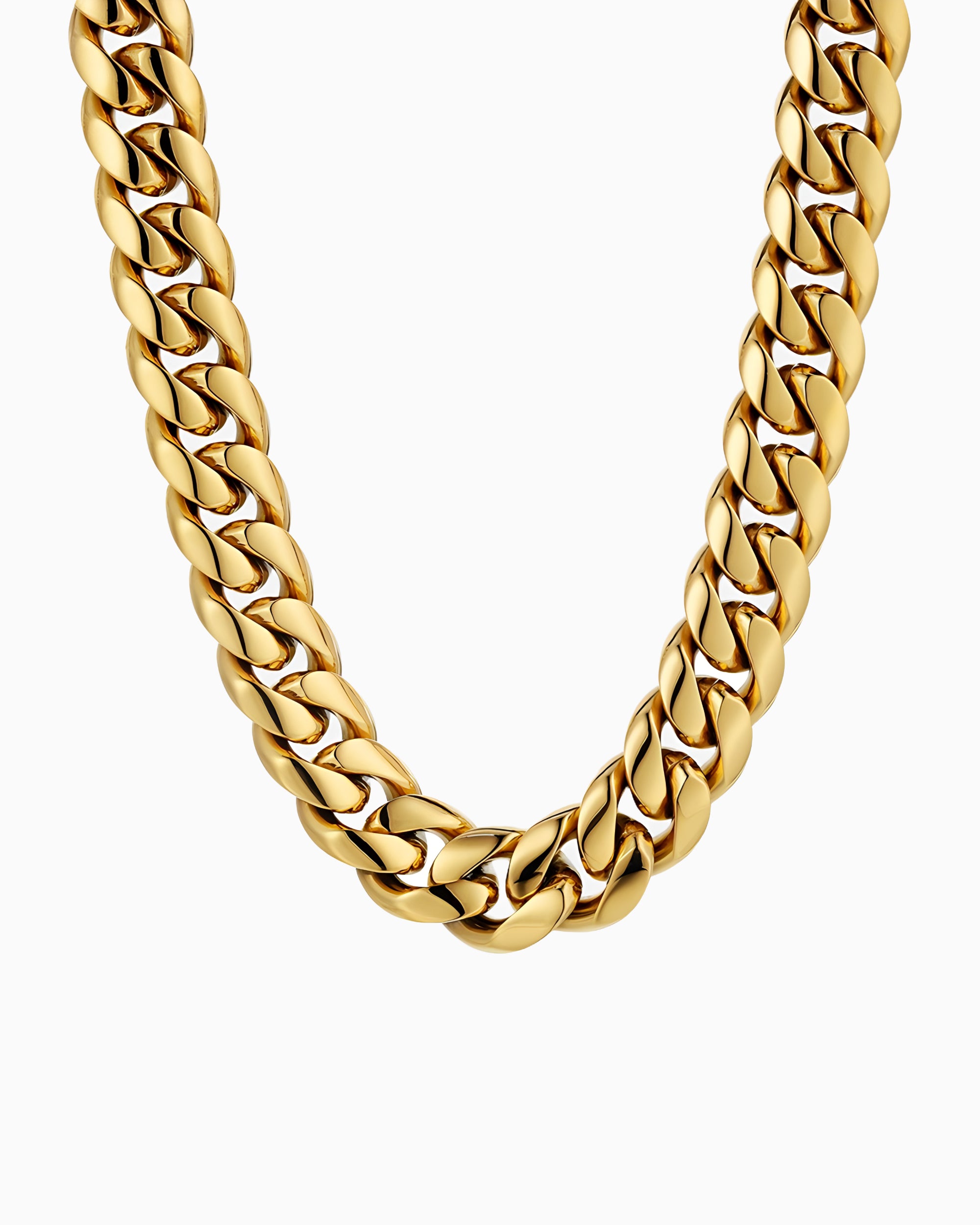 CLEAN CUBANA CHAIN. - 12MM GOLD