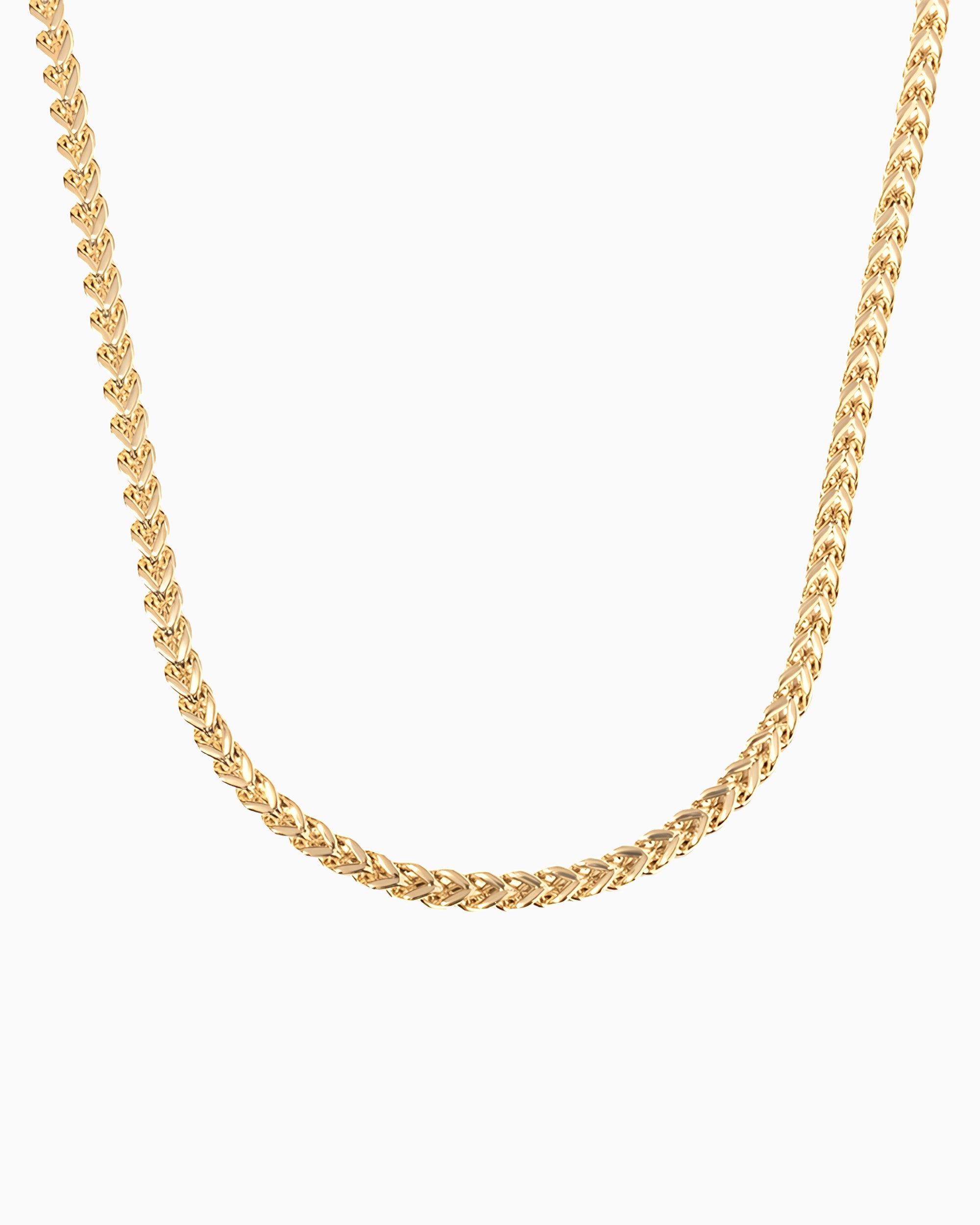 CLEAN FRANCO CHAIN. - 3MM GOLD