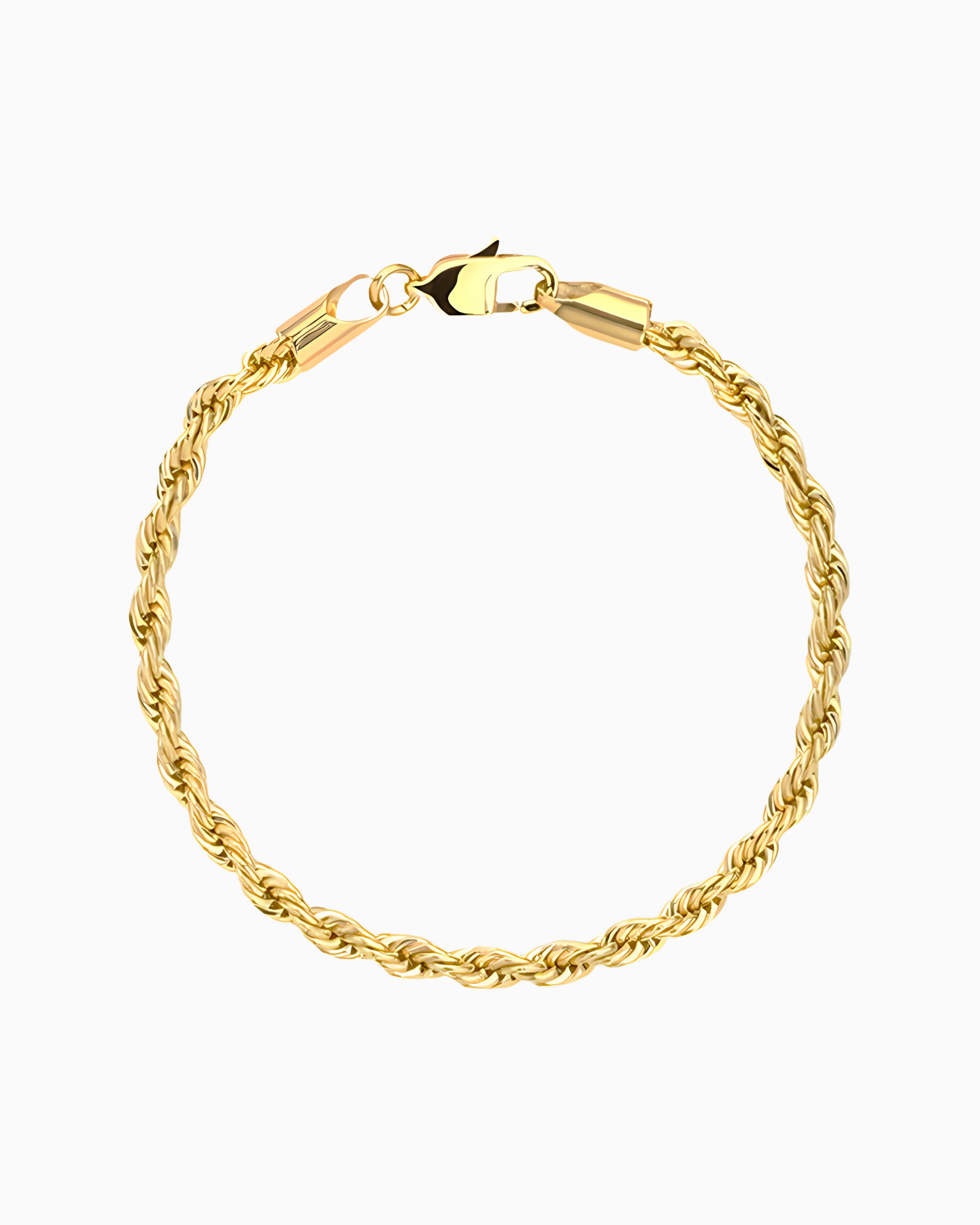 CLEAN ROPE BRACELET. - 3MM GOLD