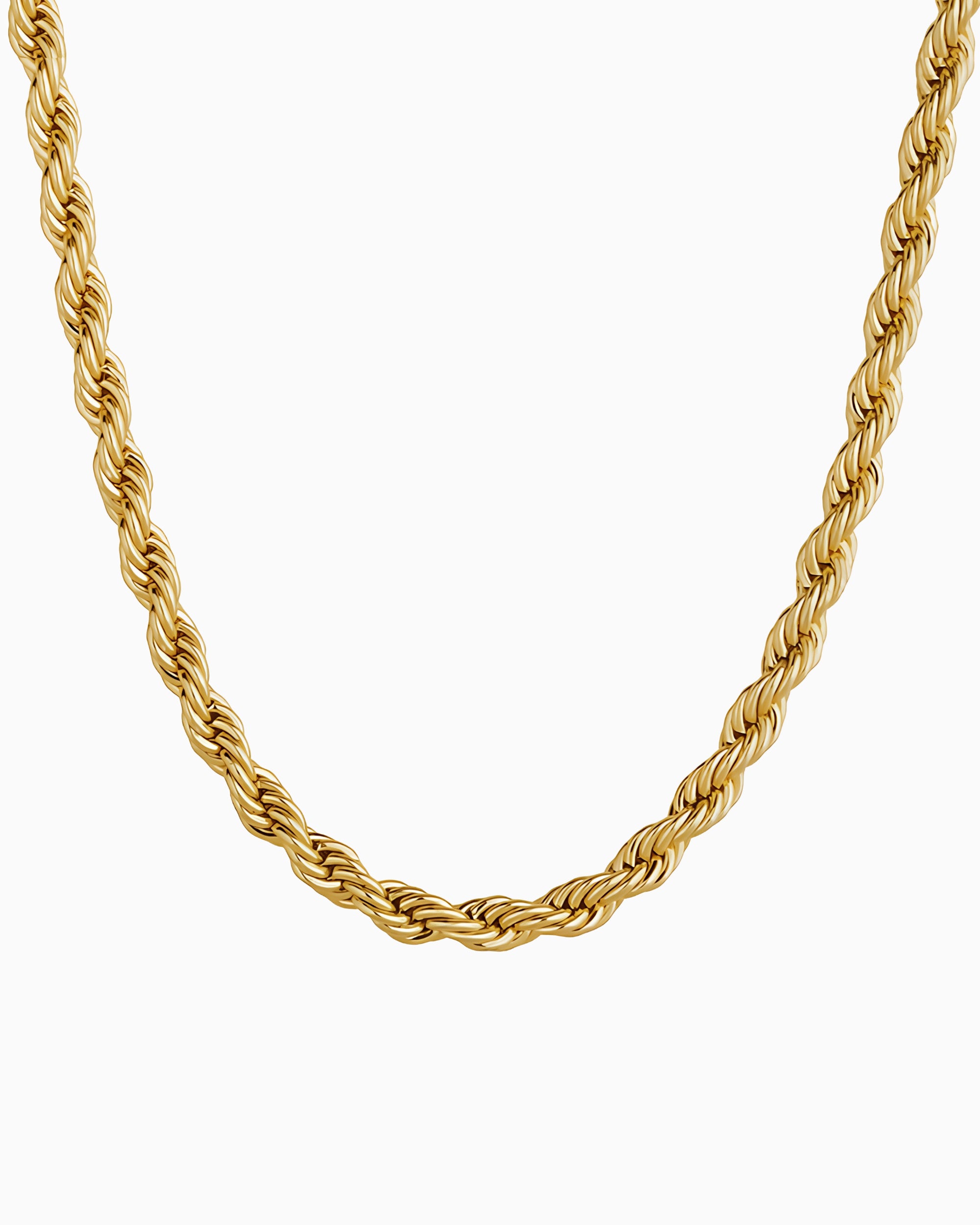 CLEAN ROPE CHAIN. - 6MM GOLD