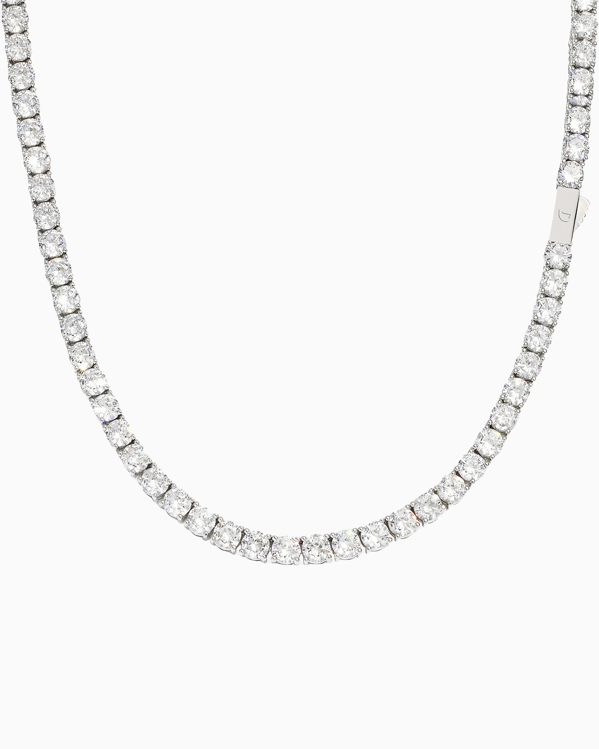 MOISSANITE TENNIS CHAIN. - 5MM 925 SILVER | Drippy Amsterdam