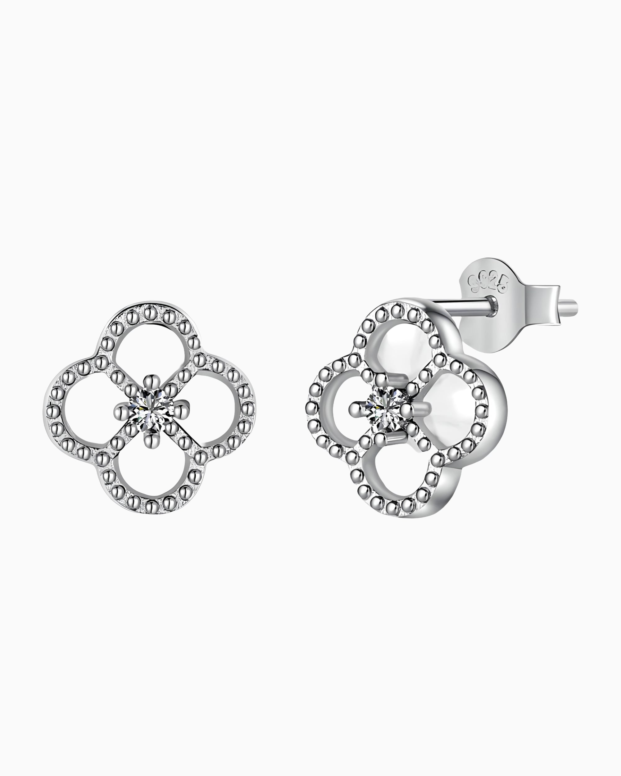 PEARL CLOVER STUDS.