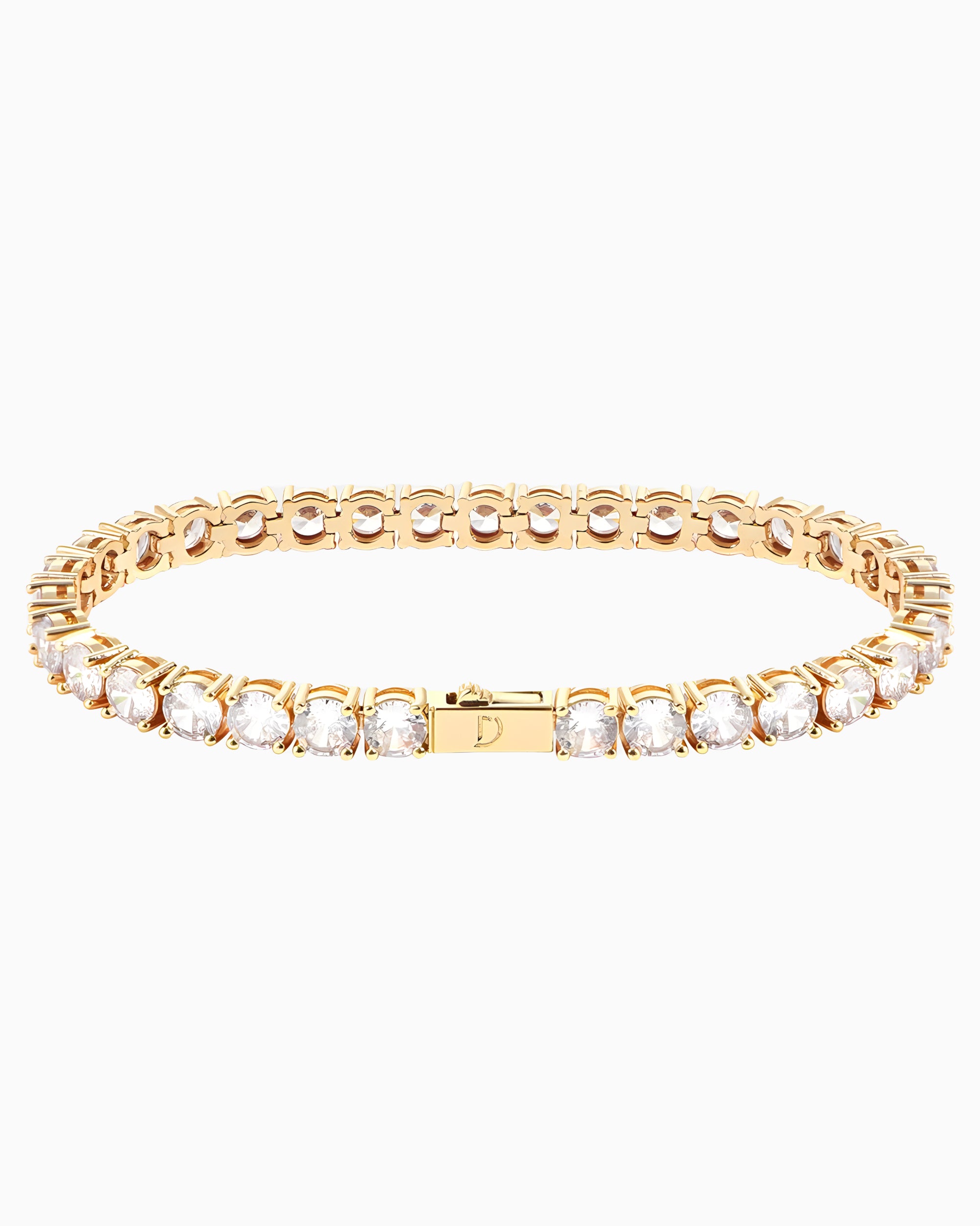 TENNISBOY BRACELET. - 5MM GOLD